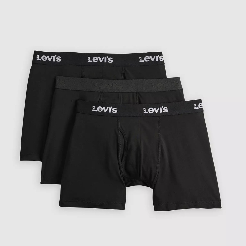 LEVI’S 3 PACK MENS BOXER BRIEF NIB Size M